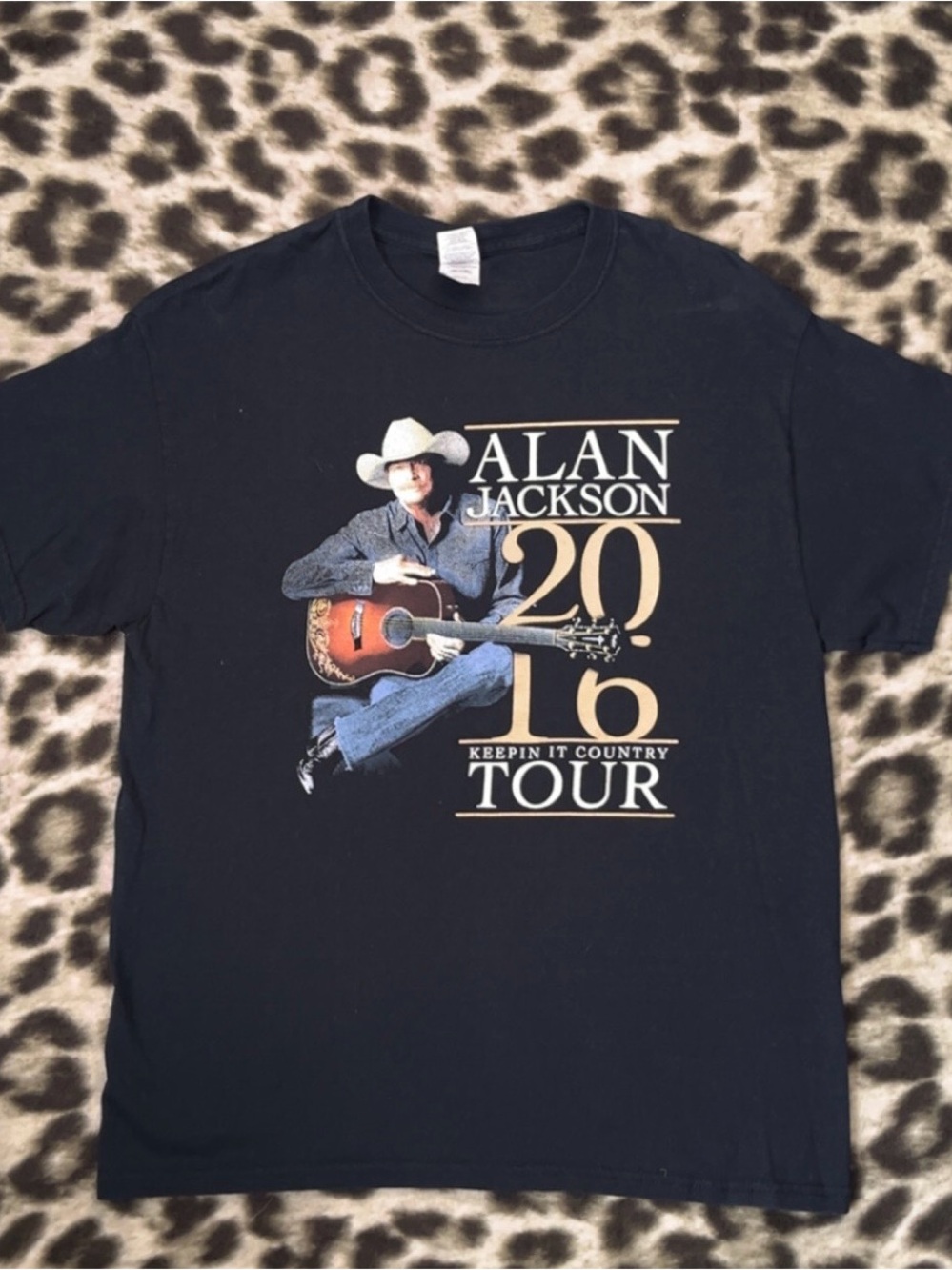 JACKSON Black Short Sleeve Graphic Tour Tee